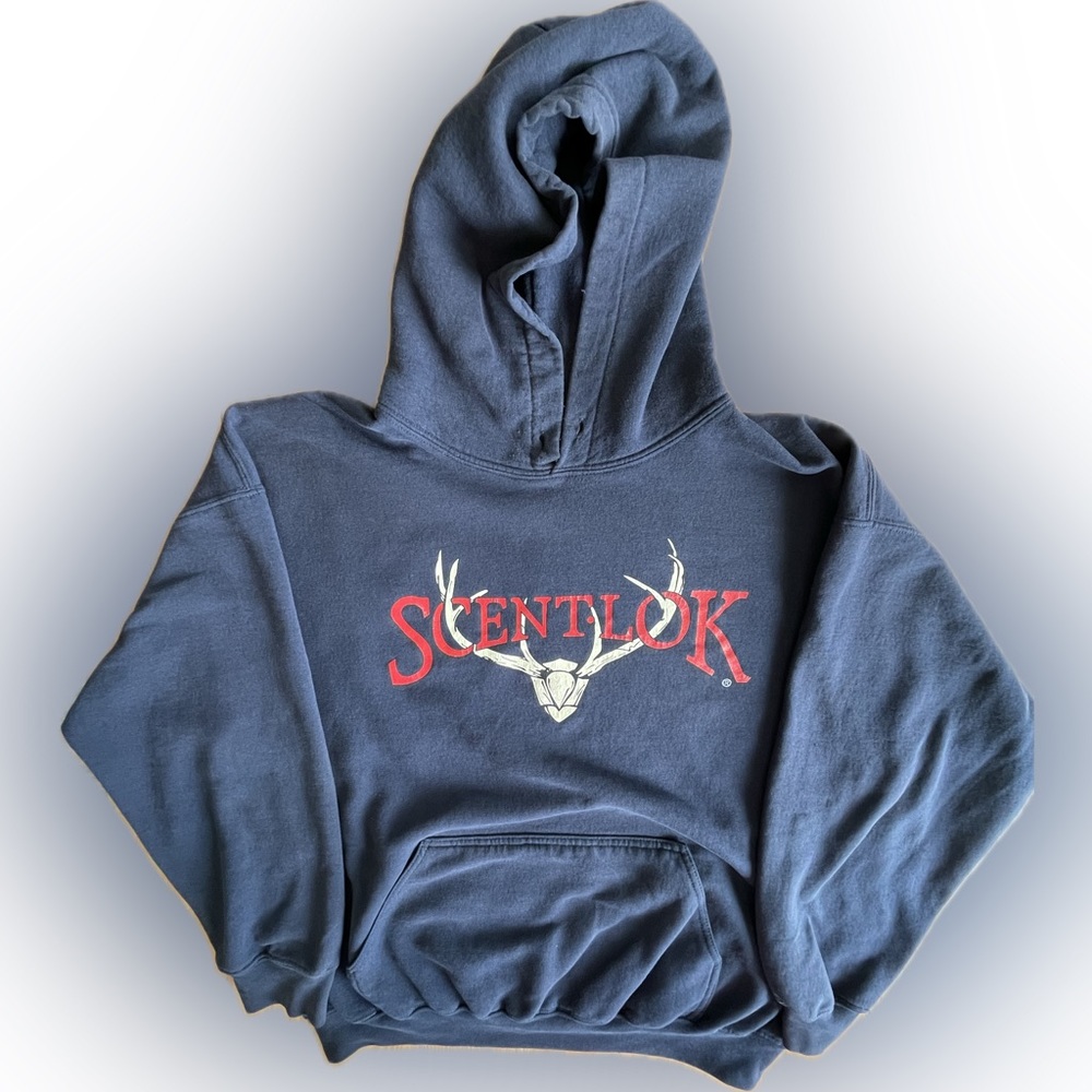 Men’s Scent.Lok Gildan Tribal Sweatshirt Hoodie XL , Blue